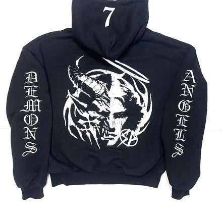 Demons & Angels Zip Up Black
