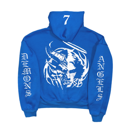 Demons & Angels Zip Up Blue